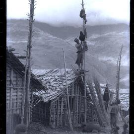 Men Climbing Food Pole