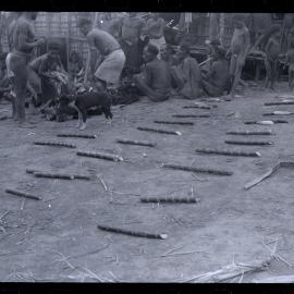 Group Distributing Food for a Ceremony