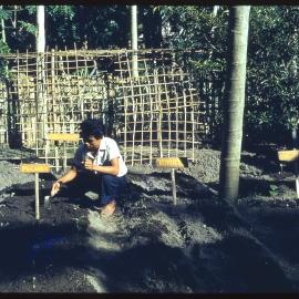 Person in a Vegetable Garden