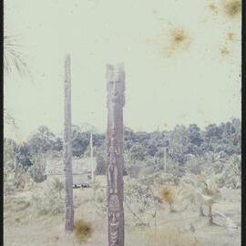Carved Wooden Posts