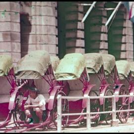 Line of Rickshaws