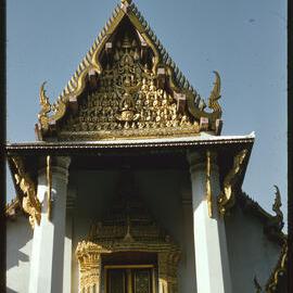 Door at Wat Na Phra Men (Monastery in Front of the Funeral Pyre)