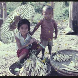 Children Selling Snacks, Pitsanuloke, Thailand