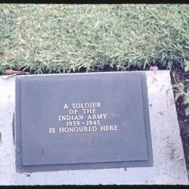 Headstone at Lae War Cemetery, Papua New Guinea