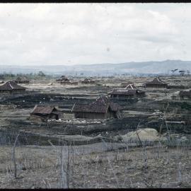 Buildings on Rocky Landscape