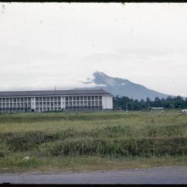 Building with Mountain in Background