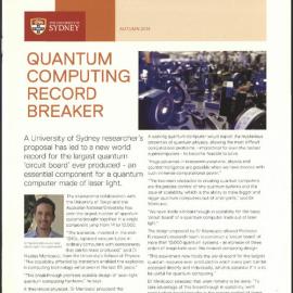 School of Physics Alumni News, Autumn 2014