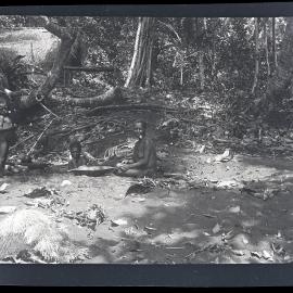 [Manum Island, New Guinea] Women Getting Fresh Water from the Water-holes in the Sand.
