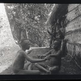 [Manum Island, New Guinea] Two Children Playing Cat’s-Cradle