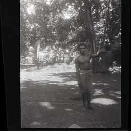 [Manum Island, New Guinea] Benedict and Fritz (the Horse)