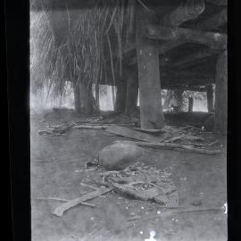 [Manum Island, New Guinea] The Smashed Dogs Teeth and Shell Ornaments, Smashed by Badzaba after her Baby’s Funeral
