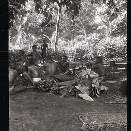 [Manum Island, New Guinea] The Food Supplied for the Waia Men who are Engaged in Cracking Galips