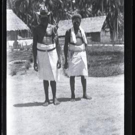 [Manum Island, New Guinea] Two Finished Timers from the Sepic River on their way Home