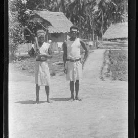 [Manum Island, New Guinea] Two Finished Timers from the Sepic River on their way Home