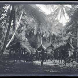 [Manum Island, New Guinea] Preparing Canoe Planks in Mamboti’s Place 