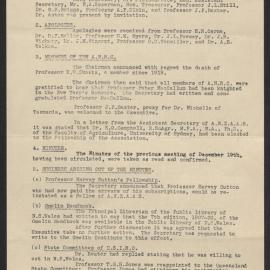 Minutes from Meetings of the ANRC Executive Committee