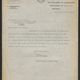 Correspondence with Various Parties