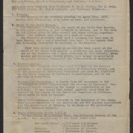 Australian National Research Council (ANRC) Executive Committee Minutes