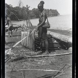[Manum Island, New Guinea] Basi, Yabu’s Son Decorates the perapera