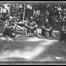 [Manum Island, New Guinea] Visitors Pay a Call of Condolence