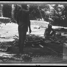 [Manum Island, New Guinea] Preparing to Cook the Food for the Workers