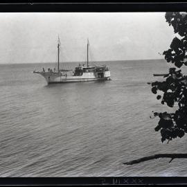 [Manum Island, New Guinea] The Stella Maris Anchored off Tsokali