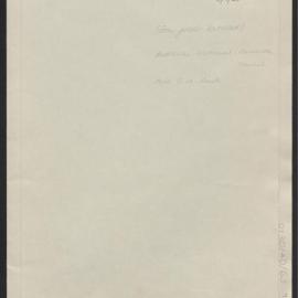 Correspondence with Olive M Pink