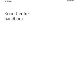 Koori Centre Handbook 2010