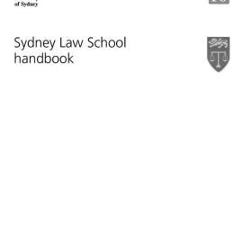 Sydney Law School Handbook 2010