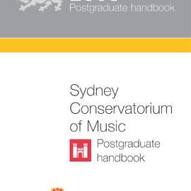 Sydney Conservatorium of Music Postgraduate Handbook 2008