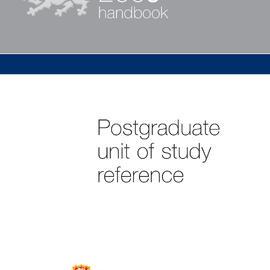 Postgraduate Unit of Study Reference Handbook 2008