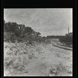 [Narau] The Railway Line Which Runs Through the Phosphate Fields Near the Wireless Station