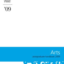 Arts Postgraduate Handbook 2009