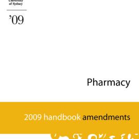 Pharmacy Handbook 2009 - Amendments