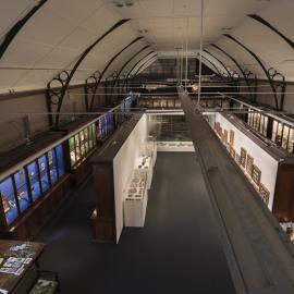 Detail of Macleay Museum Ceiling and Display Cabinets