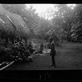 [Manum Island, New Guinea] Some of the Food Set out in Front of Arorŋabia’s New house
