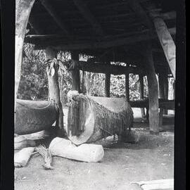 [Manum Island, New Guinea] The Gongs Under the Southern End of Aupo’s House
