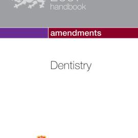 Dentistry Handbook 2007 - Amendments