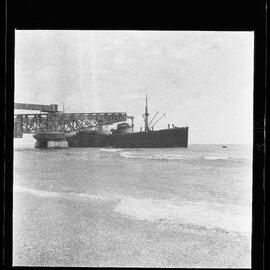 [Narau] Loading Phosphate into the Trentbank. General View of the Vessel Being Loaded