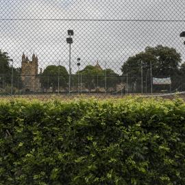 View of Tennis Courts on the Chau Chak Wing Museum Site