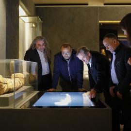 Dr Mustafa Waziry, Secretary General of the Supreme Council of Antiquities, Visiting the Chau Chak Wing Museum