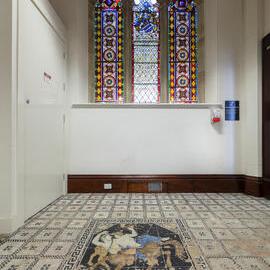 Decorated Floor of the Oriental Studies Room Lobby 