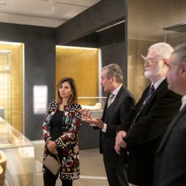 HRH Princess Dana Firas of Jordan Visits the Chau Chak Wing Museum