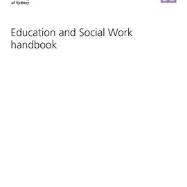 Education and Social Work Handbook 2010