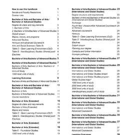Arts Undergraduate Handbook 2022 - Staff Use Only