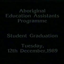 Graduation Ceremony for the Aboriginal Education Assistants Programme