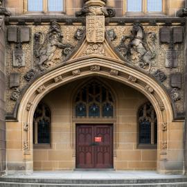 Quadrangle Side Entrance from Manning Road 