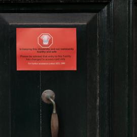 Physics Building Door Sign