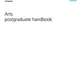 Arts Postgraduate Handbook 2010