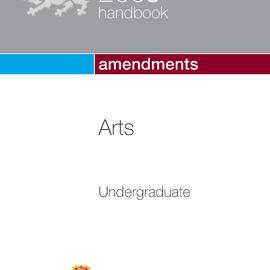 Arts Undergraduate Handbook 2008 - Amendments